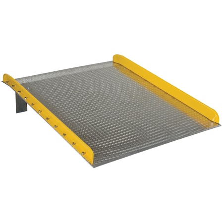 Vestil 60" x 72" Aluminum Truck Dockboards with Steel Safety Curb, 10,000 lb Capacity TAS-10-6072